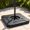 Black Heavy Duty 274 LBS Offset Umbrella Base Stand with Side Handles